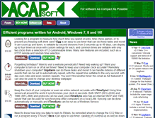 Tablet Screenshot of acapsoft.com